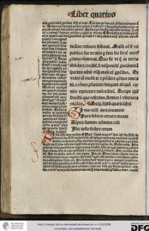 Metrum sextum quarti libri