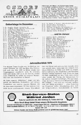 Jahresüberblick 1976