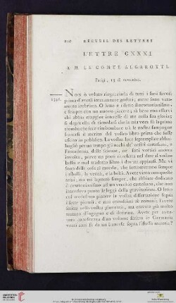 (Lettre CXXXI - CXL)
