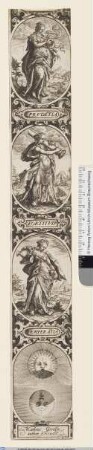 Prudentia, Fortitudo und Temperantia