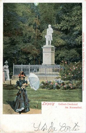 Leipzig: Gellert-Denkmal im Rosenthal