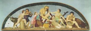Die sieben mageren Jahre. Lunette aus dem achtteiligen Zyklus aus der Casa Bartholdy in Rom