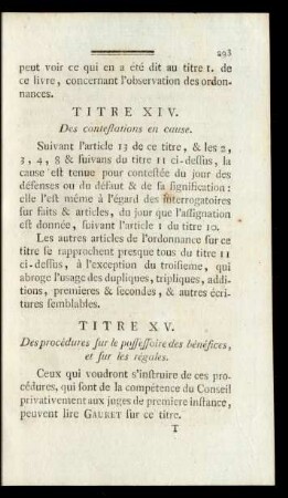 Titre XIV. Des contestations en cause