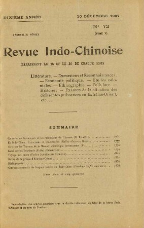 30 Decembre 1907. No 72