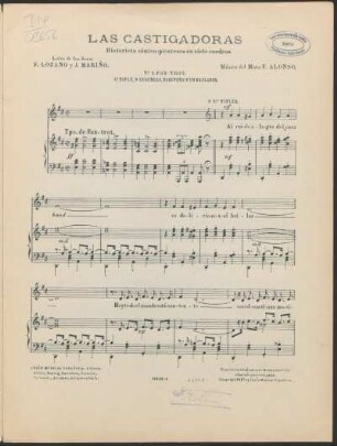 N.° 1. Fox-Trot. : 1.ª tiple, 8 segundas, baritono y un bailarin