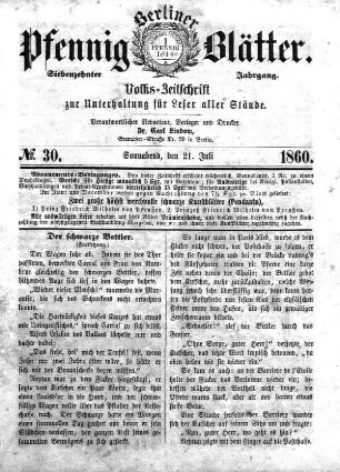 No. 30, Sonnabend, den 21. Juli