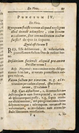 87-97, Punctum IV. De Votis.