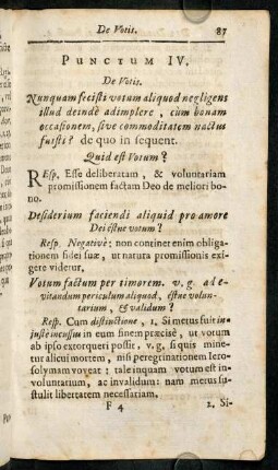 87-97, Punctum IV. De Votis.