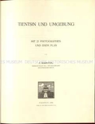 Beschreibung von Tientsin und Umgebung