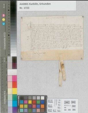 Joh. Walpode von Baßenheim quittiert über 500 Gulden aus dem Bonner Zoll an den Grafen Roprecht von Virnenburg.