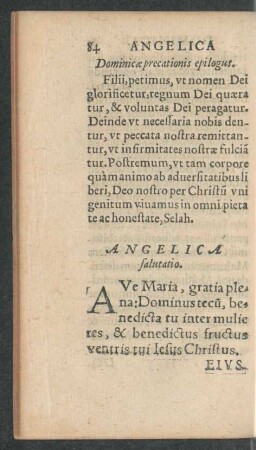 Angelica salutatio.