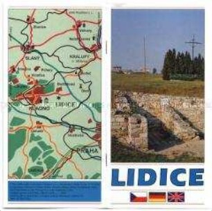 Ausstellungsführer der Gedenkstätte zum Massenmord in Lidice als "Vergeltung" für das Attentat auf Heydrich