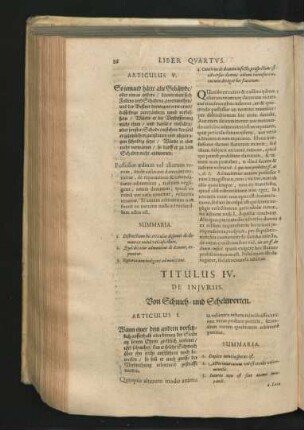 Titulus IV. De Iniuriis. Von Schmeh- und Scheltworten.