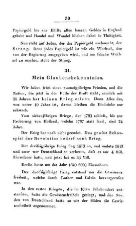 34. Mein Glaubensbekenntniss