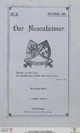 Heft Nr. 21(November)