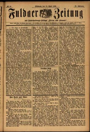 Ausgabe vom Mittwoch, den 15. April 1896.