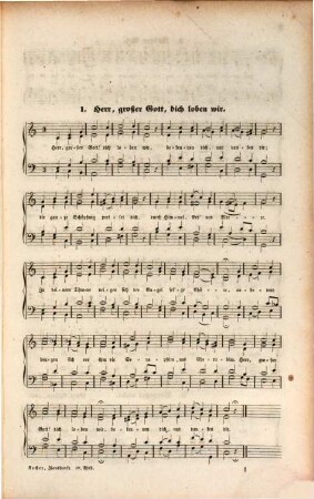 Zionsharfe : Ein Choralschatz aus allen Jahrhunderten und von allen Confessionen der christlichen Kirche. Zur Erbauung in der Familie wie in der Gemeine gesammelt und für Singchöre, Orgel- und Klavierspiele vierstimmig bearbeitet von Conrad Kocher, 4