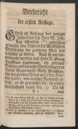 Vorbericht der ersten Auflage