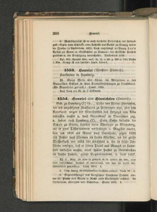 1553. Henrici (Christian Friedrich).
