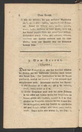 3. Vom Accent. (Tonzeichen.)