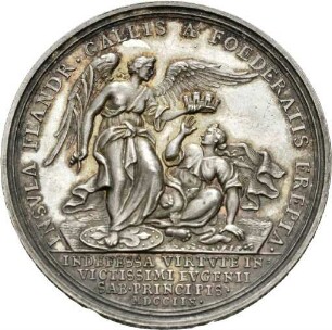 Medaille auf die Eroberung der Stadt Lille, 1708