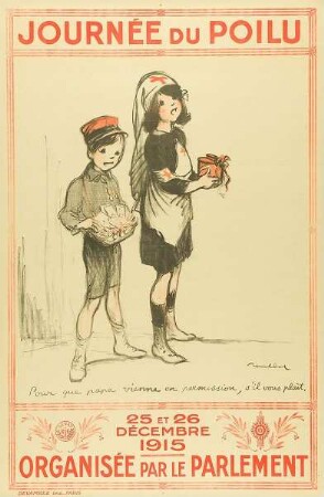 Journée du Poilu 25 et 26 Decembre 1915 organisée par le Parlement