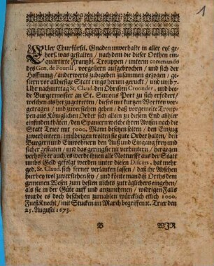 Kayserliches Commissions Decret nebst zweyen Schreiben