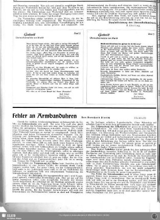 Fehler an Armbanduhren (Schluß)