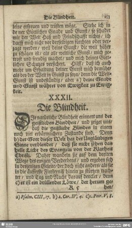 XXXII. Die Blindheit