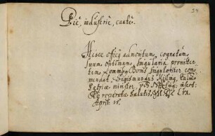 Kißling, Sigismund. Nördlingen, 15.04.1656.