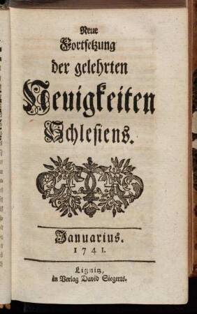 Januarius. 1741.