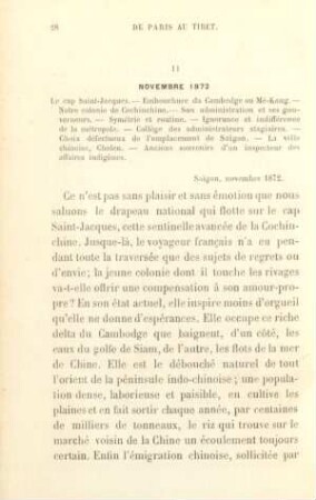 II. Novembre 1872