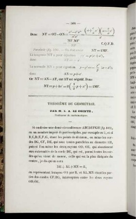 Théorème de géométrie.