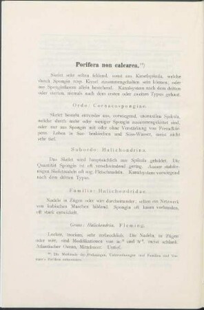 Porifera non calcarea.