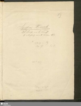 Nr.1(1-20): Briefe von Heinrich Steffens