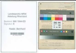 Entnazifizierung Bernhard Haaler , geb. 13.03.1919 ()