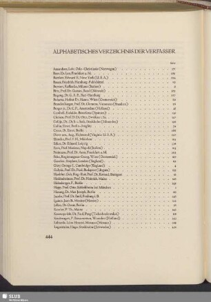 Alphabetisches Verzeichnis Der Verfasser