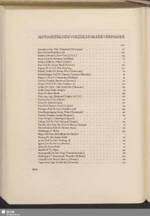Alphabetisches Verzeichnis Der Verfasser