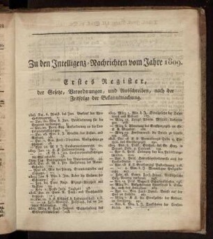 Erstes Register - Drittes Register.