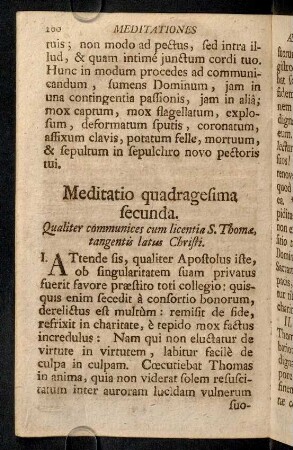 200-205, Meditatio quadragesima secunda