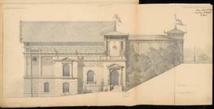 Sommertheater Monatskonkurrenz März 1878: Aufriss Seitenansicht 1:50
