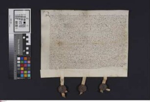 Zwingenberg: Vergleich der Familie Fryser über Erbschaftssachen, betreffend Güter zu Zwingenberg, Beerbach, Eberstadt p.p.