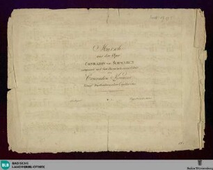 Marsch aus der Oper Conradin von Schwaben : componirt und fürs Pianoforte eingerichtet