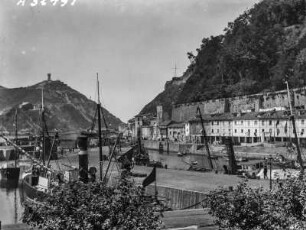 Hafen und Altstadt : Der Hafen mit altem Stadtteil von San Sebastian