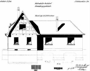 Hochdorf (b Horb): Haltepunkt Verwaltungsgebäude Ansicht Zufahrtstraße