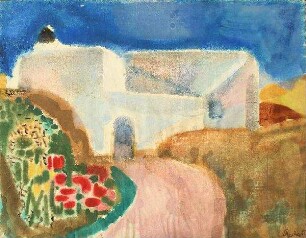 Span. Haus mit Blumen