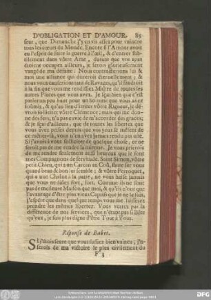Réponse de Babet.