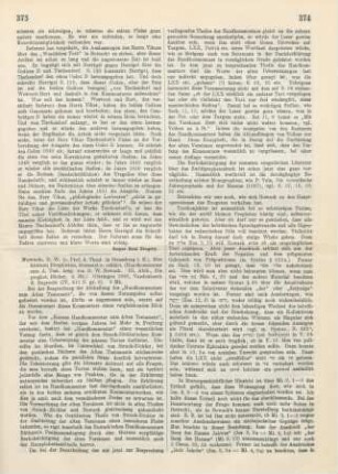 373-376 [Rezension] Nowack, Wilhelm, Die kleinen Propheten