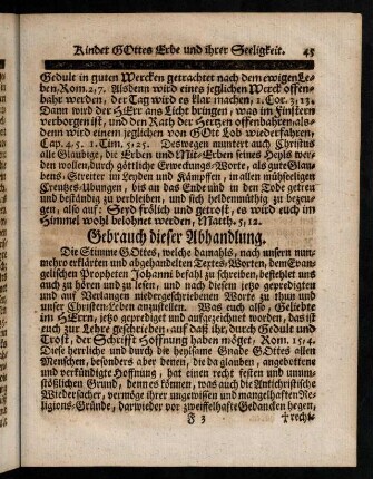 45-57, Gebrauch dieser Abhandlung.