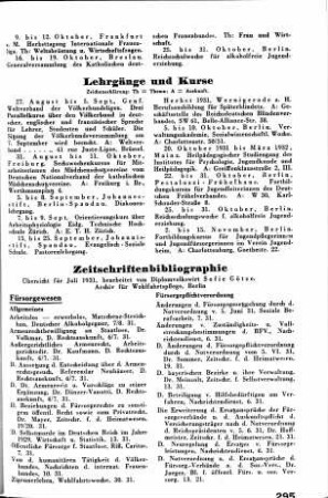 Lehrgänge und Kurse